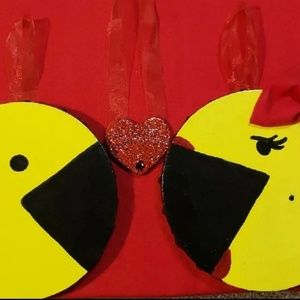 Mr. & Mrs. Pac Man Wall hanging